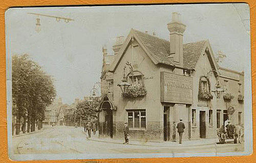 Green man, Plashet Grove, East Ham