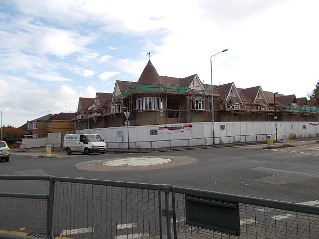 New properties at the site of the Squirrels Head, Hornchurch - in October 2014