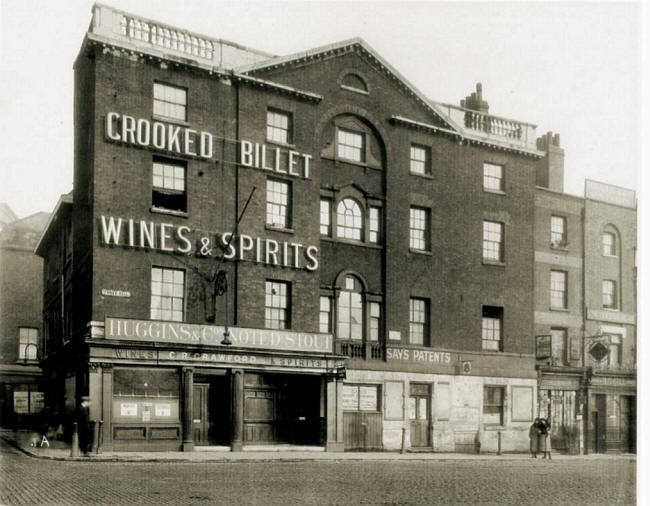 Crooked Billet, Tower Hill - licensee C R Crawford