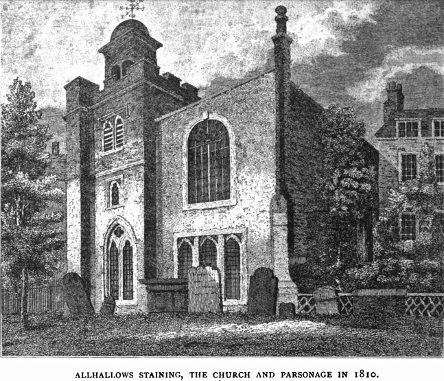 All Hallows Staining - in 1810