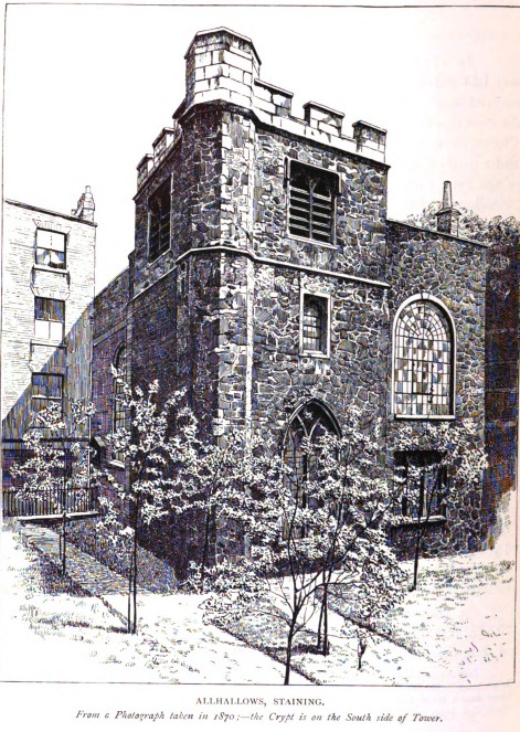 All Hallows Staining - in 1870