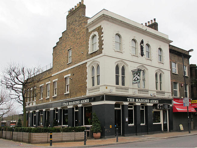 Masons Arms, 169 Battersea Park Road & St Josephs street, SW8 - in July 2014