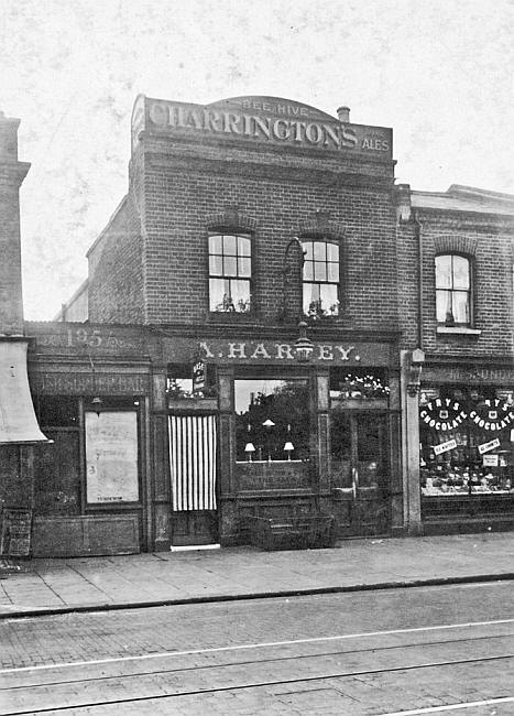 Beehive, St Johns Hill, Battersea -in 1919 with landlady Mrs A Harvey