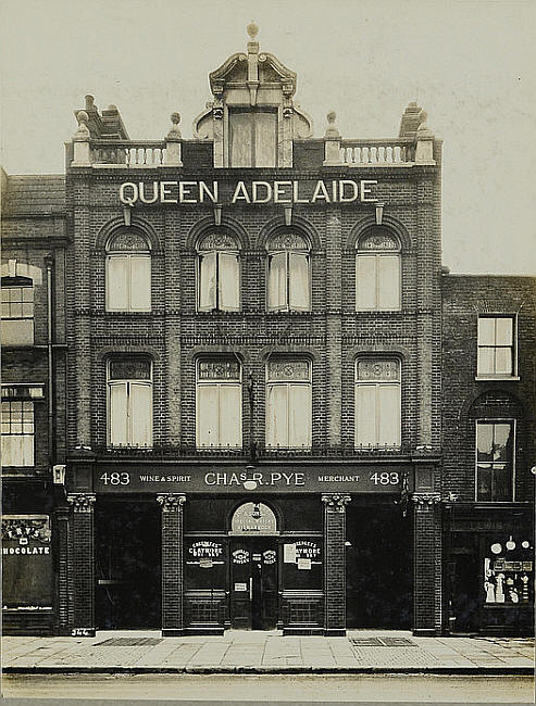 Queen Adelaide, 483 Hackney Road, Bethnal Green E2 - Chas R Pye