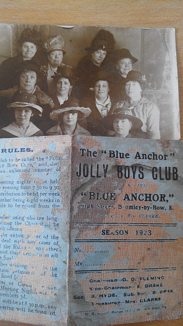 Mrs Elizabeth Clarke, landlady of The Blue Anchor, Bromley High Street, Bromley-by-Bow is my great-grandmother.