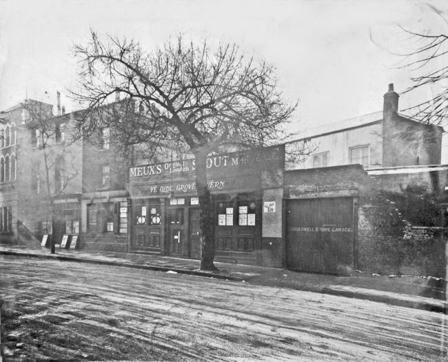 Grove House Tavern, Camberwell Grove, SE5 -  soon to be demolished and rebuilt, is called Ye Olde Grove Tavern in 1920.