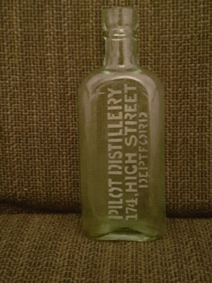 Pilot Distillery bottle, 174 High Street, Deptford