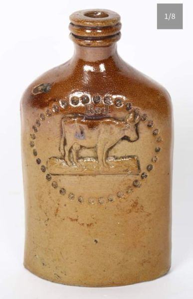 Red Cow Flask in the 1830s - just sold for £5,700 in 2022