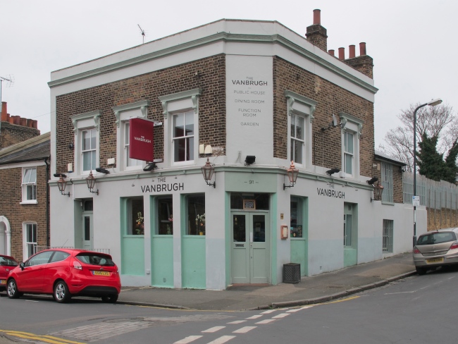 The Vanbrugh, 91 Columb Street, SE10 in 2017.
