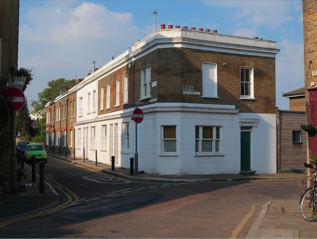 The former Painters Arms, Churchfields on the corner of Roan Street, Greenwich. In 2022.
