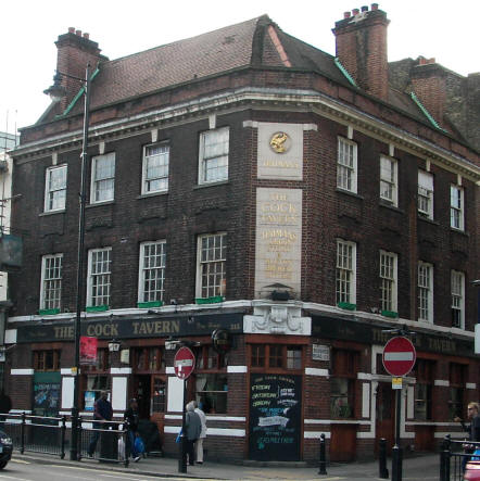 Cock Tavern, 315 Mare Street, Hackney in September 2005