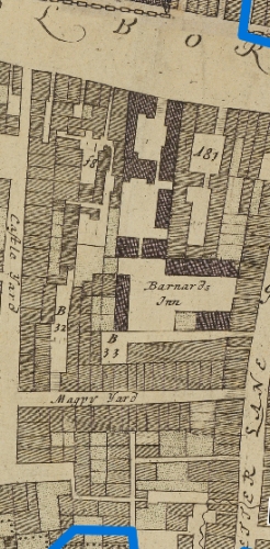 Black Swan Inn, Holborn in 1676