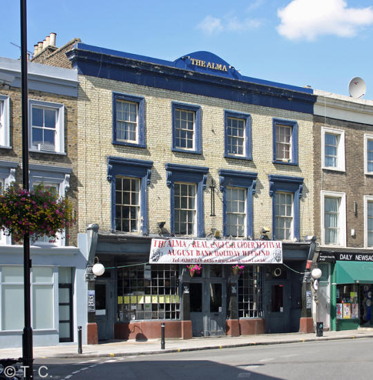 Alma Tavern, 59 Newington Green Road, Islington N1 - in August 2010