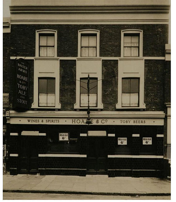 Baxter Arms, 30 Baxter Road, Islington N1 - now demolished