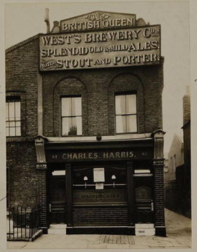 British Queen, 62 Basire street, Islington N1 - circa 1940