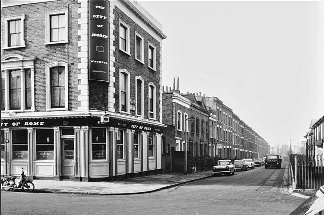 City of Rome, 114 Roman way & Wheelwright street, Islington N7 - in 1966