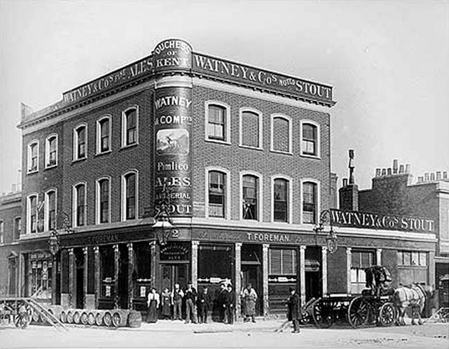 Duchess of Kent, 72 Prebend Street, Islington N1 - in circa 1900 with landlord T Foreman