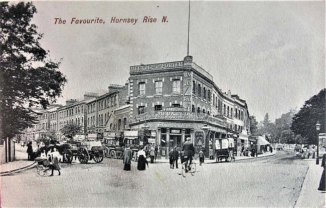 Favourite, 23 Hornsey Rise, Islington N19 - rebuilt circa 1930s