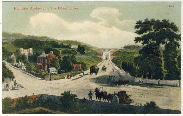 Highgate Archway in the Olden Times