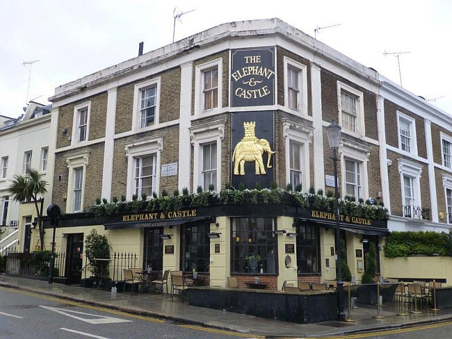 Elephant & Castle, 42 Holland Street, W8 - in March 2013