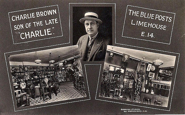 The Blue Posts, Limehouse E14 - Charlie Brown son of the late "Charlie"
