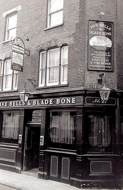 Five Bells & Blade Bone, 27 Three Colt Street, Limehouse E14 - circa 1960