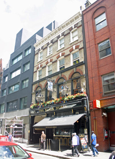 Black Horse, 6 Rathbone Place, W1 - in July 2010