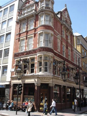 Cock Tavern, 27 Great Portland Street, W1 - in May 2007