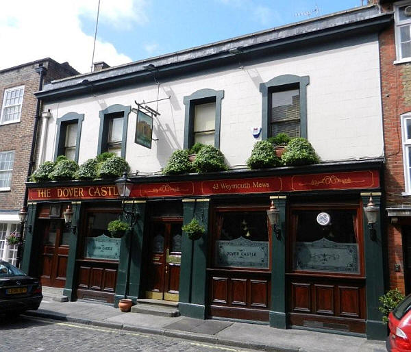 Dover Castle, 43 Weymouth Mews, W1 - in May 2011