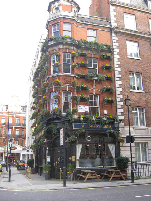 Masons Arms, 58 Devonshire Street, Marylebone - in February 2014