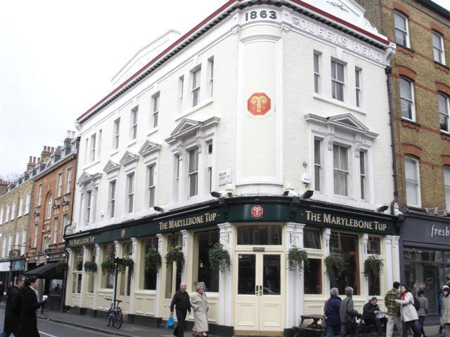 Queens Head, Marylebone High Street - in February 2007