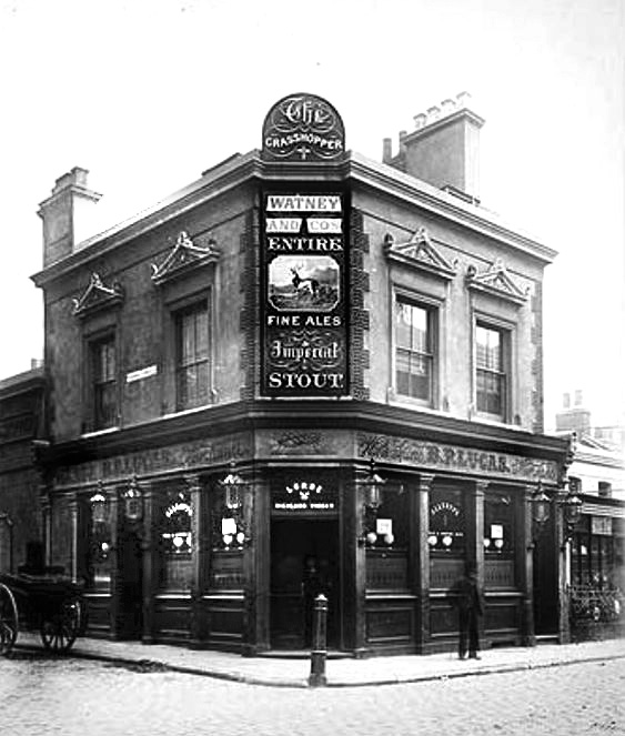 Grasshopper, 72 Vallance road, Mile End E1 - circa 1880 with licensee B Lucas