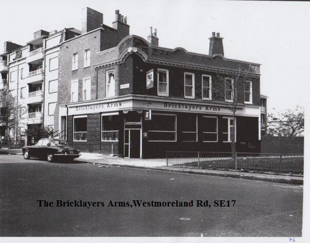 Bricklayers Arms, 33 Westmoreland Road SE17