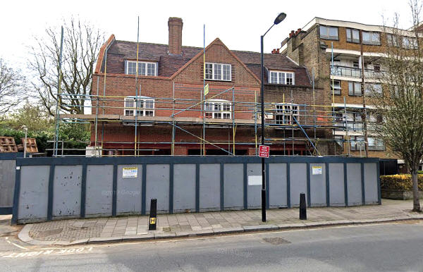 Carlton Tavern, 33 Carlton Vale, NW6 - slowly being rebuilt in April 2019