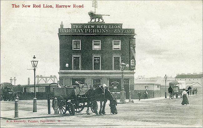 New Red Lion, Harrow road & Westbourne bridge, Paddington - circa 1900