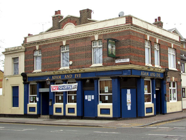 Adam & Eve, 47 Swan Lane, Rotherhithe - in April 2009