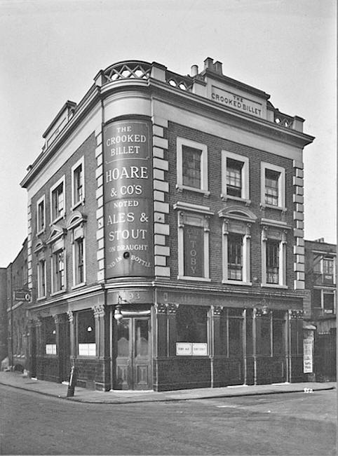 Crooked Billet, 93 Hoxton Street and Fanshaw street, Shoreditch - circa 1930