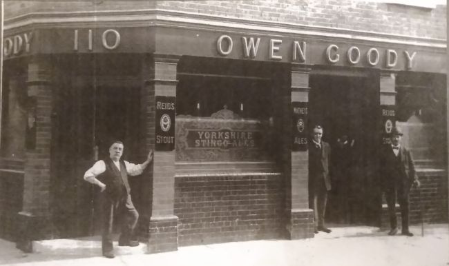 Great Uncle Owen Goody outside the Two Brewers, 110 Weymouth Terrace, Shoreditch E2