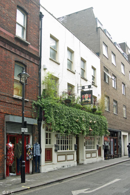 Carlisle Arms, 2 Bateman Street W1 - in April 2014