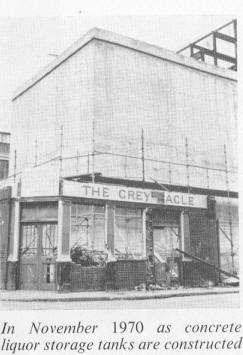 Grey Eagle in November 1970, as the Trumans brewery is being rebuilt