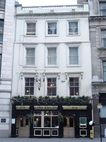 Lord Raglan, 61 St Martins le Grand - in February 2007
