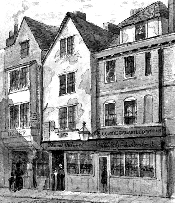 Old Red Cow, 72 Long Lane - circa 1850