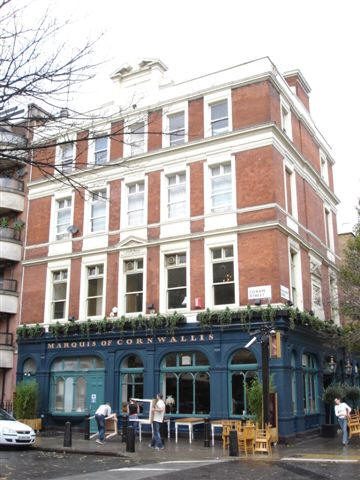 Marquis of Cornwallis, 31 Marchmont Street - in December, 2006