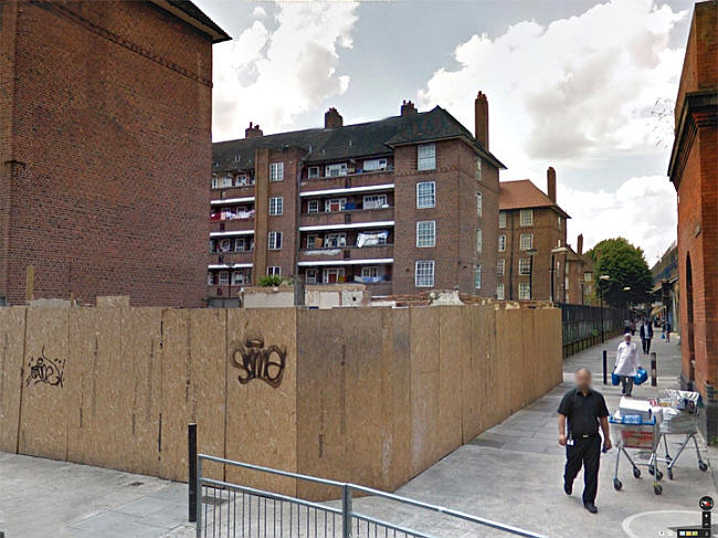 Site of the Railway Arms, 60 Sutton Street, E1 - in 2014