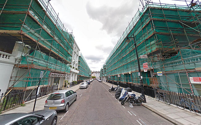 Denbigh Place, Pimlico, City of Westminster, London SW1 - in 2012