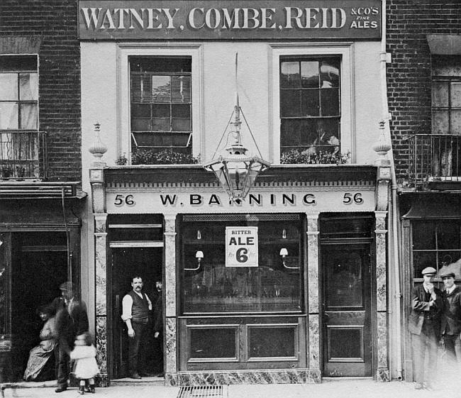 Bakers Arms, 56 Euston Street, St Pancras NW1 - circa 1910 with landlord W Banning