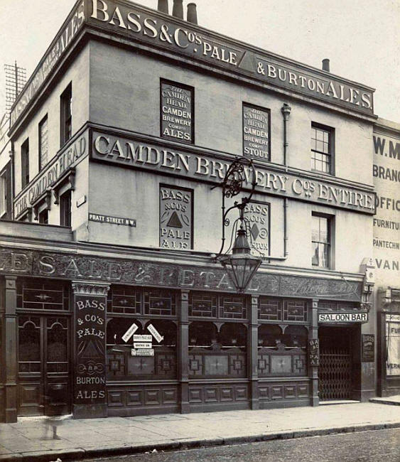 Camden Head, High street and Pratt street, Camden Town