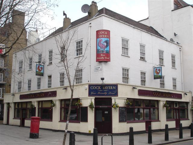 Cock Tavern, 23 Phoenix Road, NW1- in March 2007
