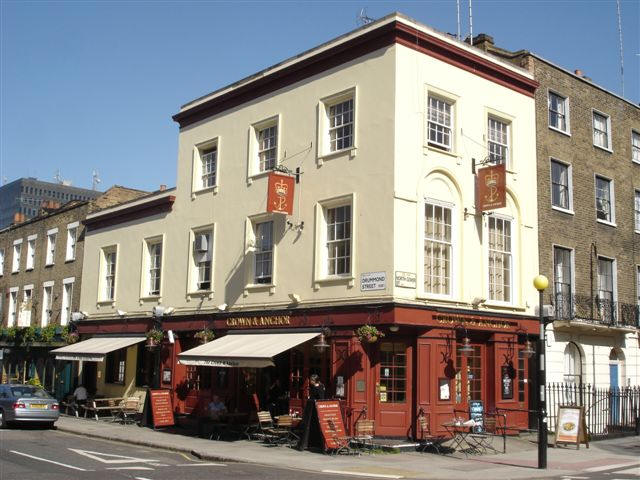 Crown & Anchor, 137 Drummond Street, NW1 - in May 2007