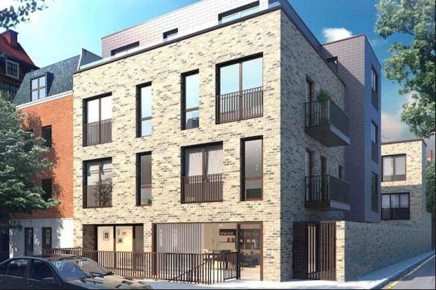 New build on the site of Gloucester Arms, 59 - 61 Leighton Road, NW5 - in 2016